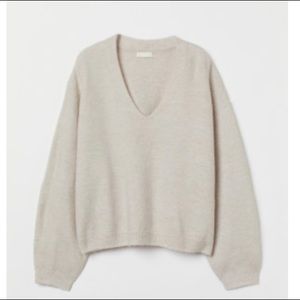 Light taupe knit sweater H&M